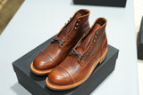 The Allegany Cap Toe - Tumbled Mahogany (645) Factory Seconds