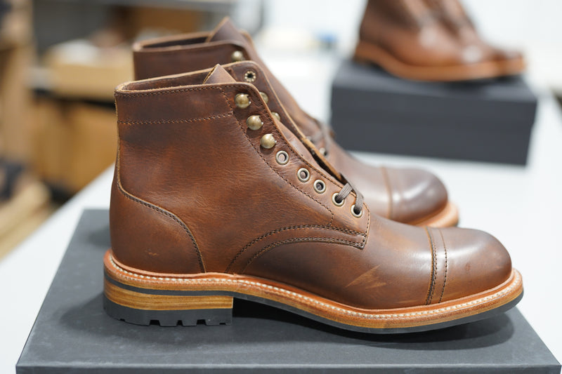 The Allegany Cap Toe - Tobacco Veg Tan (645) Factory Seconds