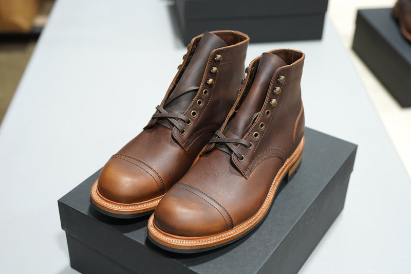 The Allegany Cap Toe - Tobacco Veg Tan (645) Factory Seconds