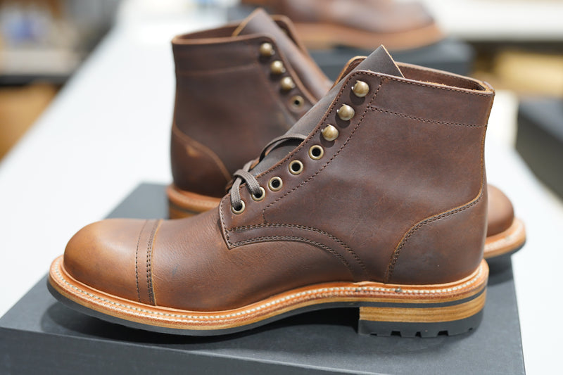 The Allegany Cap Toe - Tobacco Veg Tan (645) Factory Seconds