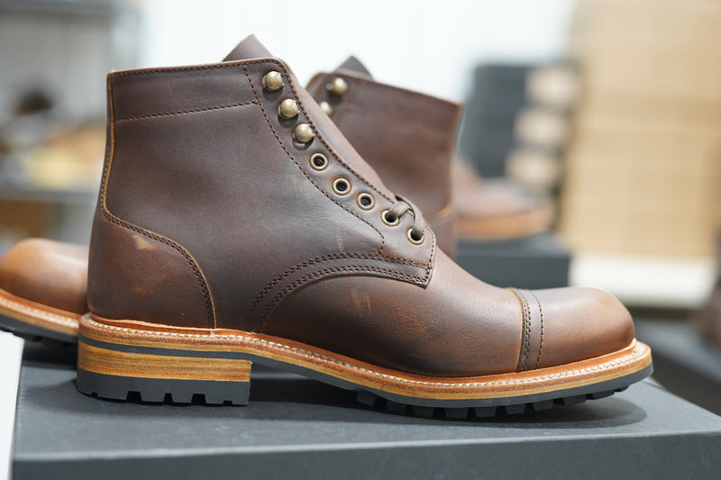 The Allegany Cap Toe - Tobacco Veg Tan (645) Factory Seconds