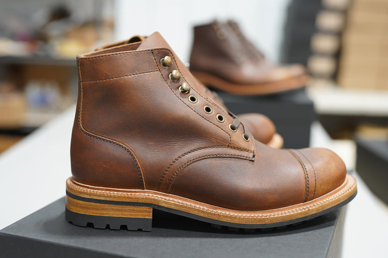 The Allegany Cap Toe - Tobacco Veg Tan (645) Factory Seconds