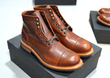 The Allegany Cap Toe - Tumbled Mahogany (645) Factory Seconds