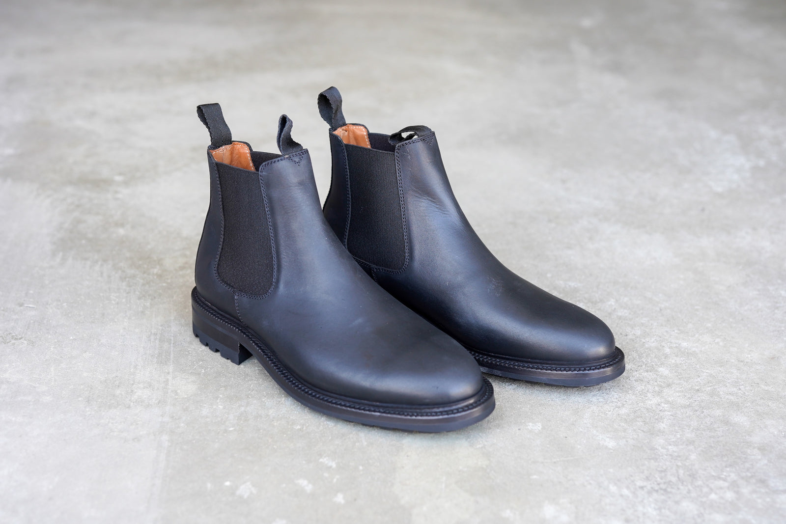 The Elmwood - All Black Waxed Veg Tan (618) Try-on's/Samples