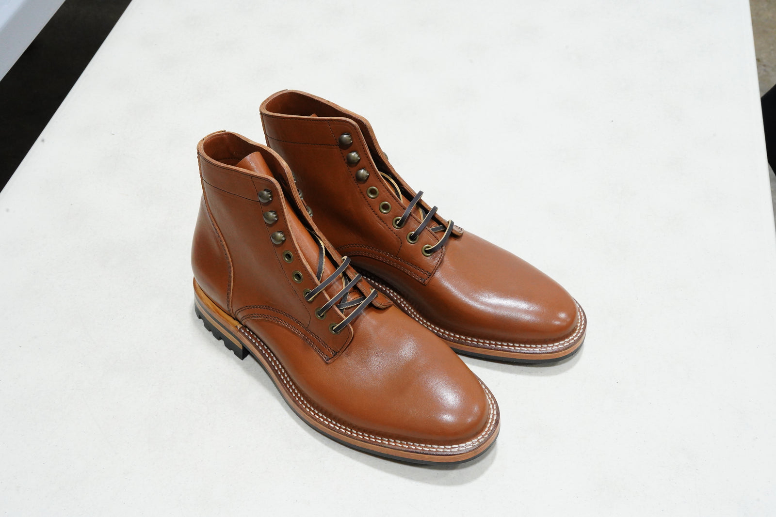 The Allen Stitchdown - Cognac Veg Tan (618) Factory Sample