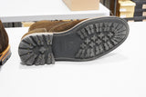 The Richmond Stitchdown - Dark Olive Waxed Rough-out (618) Worn