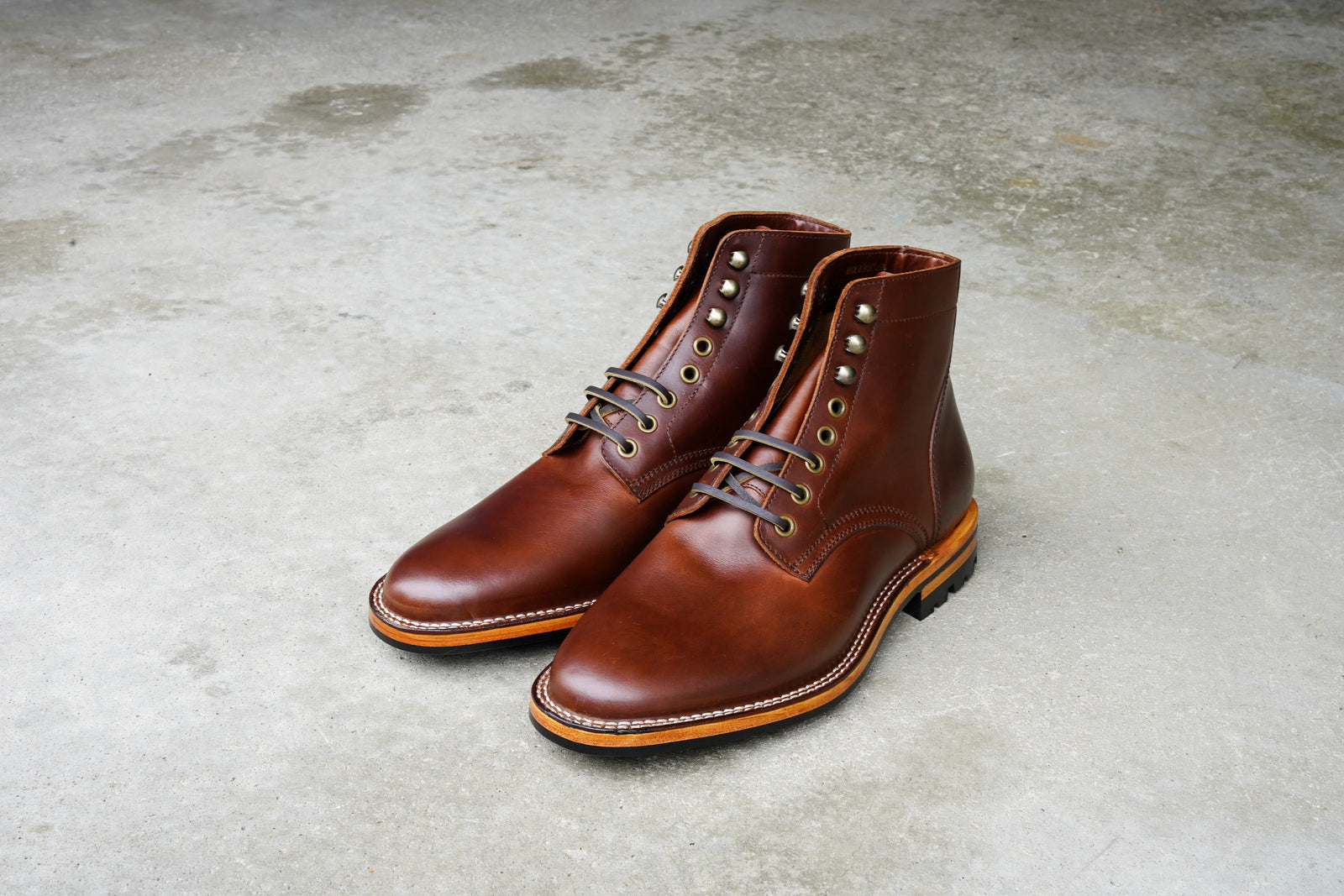 The Allen Stitchdown - Chestnut Veg Tan (618) – Parkhurst Brand LLC