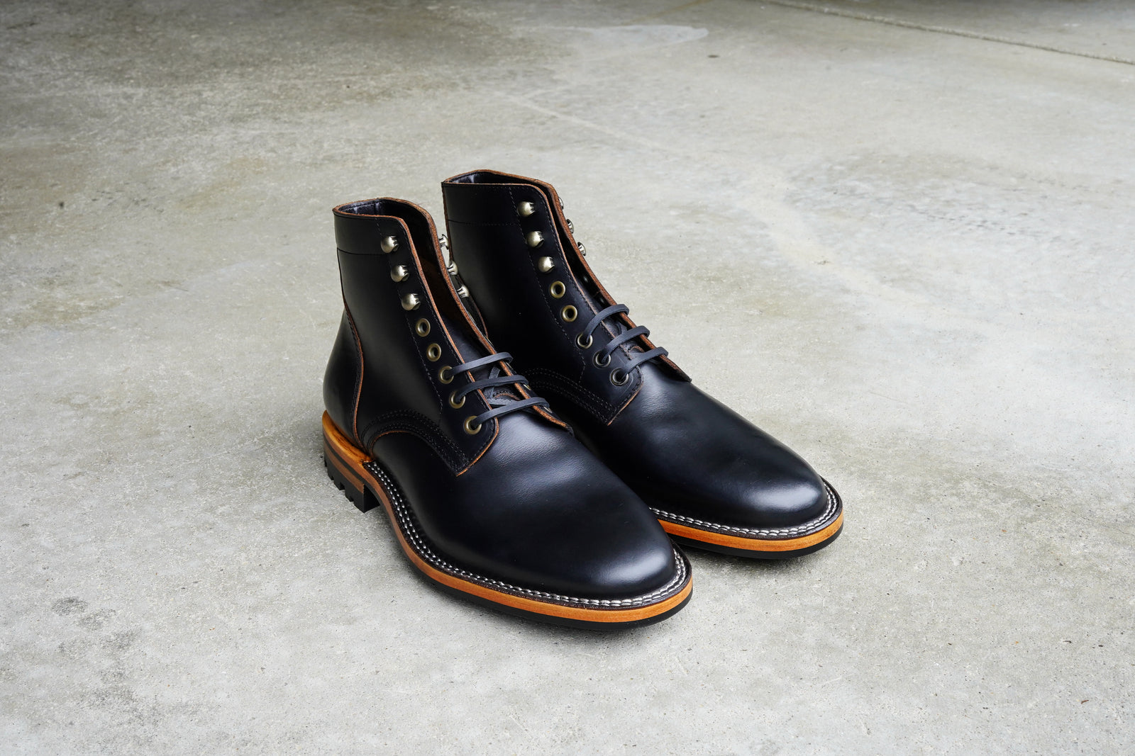 The Allen Stitchdown - Black Teacore veg Tan (618) – Parkhurst