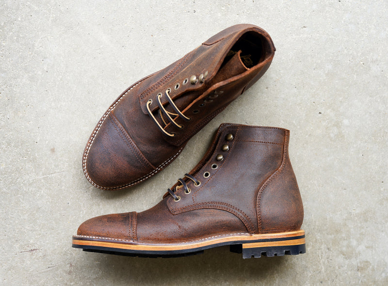 The Richmond Stitchdown - Saddle Waxy Commander (618) Factory Second