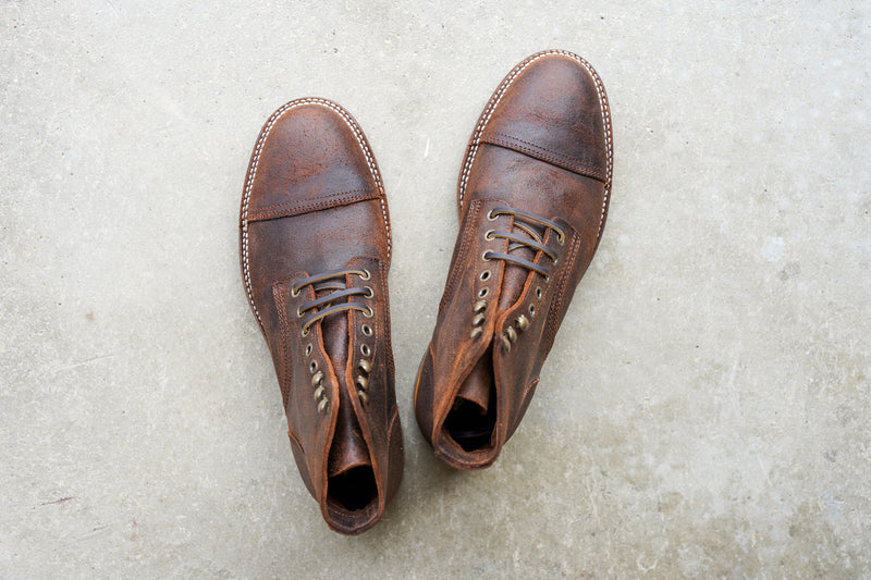 The Richmond Stitchdown - Saddle Waxy Commander (618) Factory Second