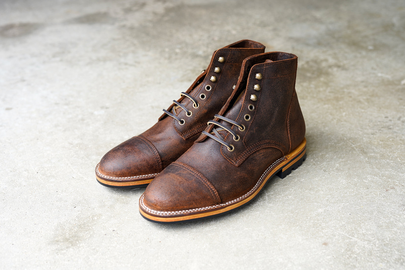 The Richmond Stitchdown - Saddle Waxy Commander (618) Try-On's