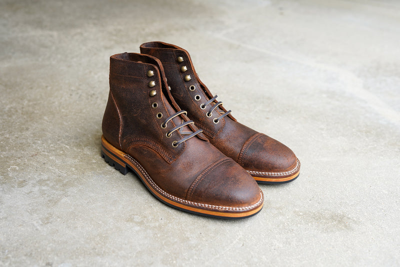 The Richmond Stitchdown - Saddle Waxy Commander (618) Factory Second
