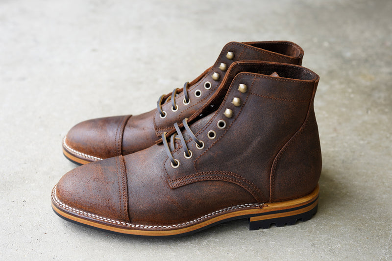 The Richmond Stitchdown - Saddle Waxy Commander (618) Factory Second