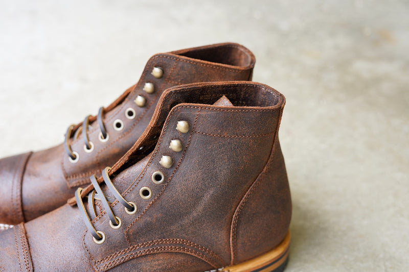 The Richmond Stitchdown - Saddle Waxy Commander (618) Factory Second
