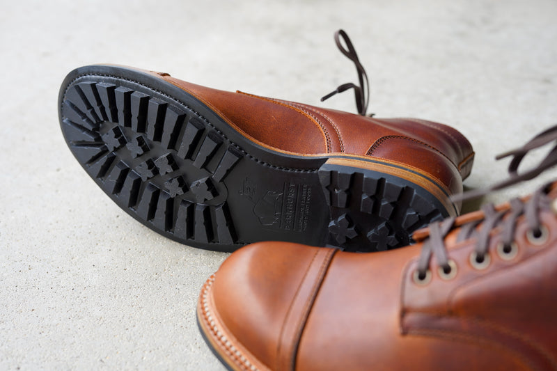 The Allegany Cap Toe - Tumbled Mahogany (645)