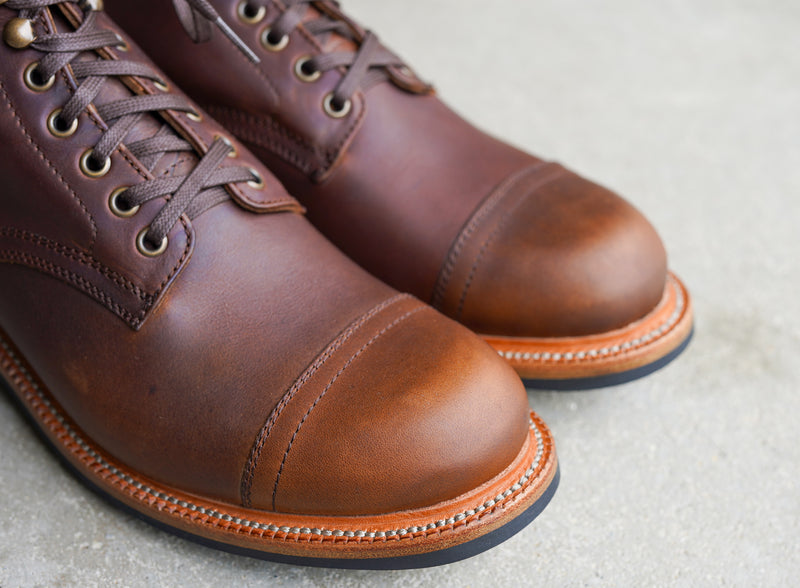 The Allegany Cap Toe - Tobacco Veg Tan (645)