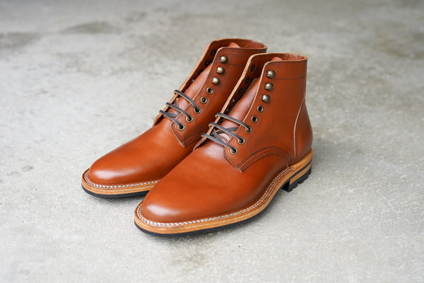 The Allen Stitchdown - Cognac Teacore Veg Tan (618)