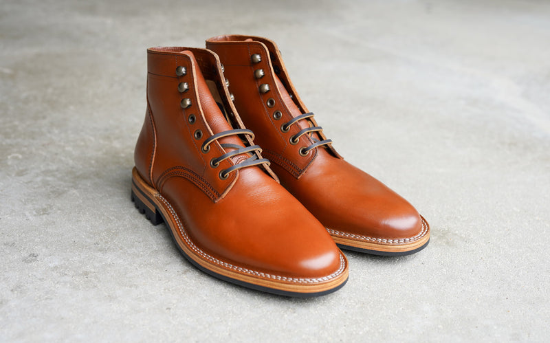 The Allen Stitchdown - Cognac Teacore Veg Tan (618)