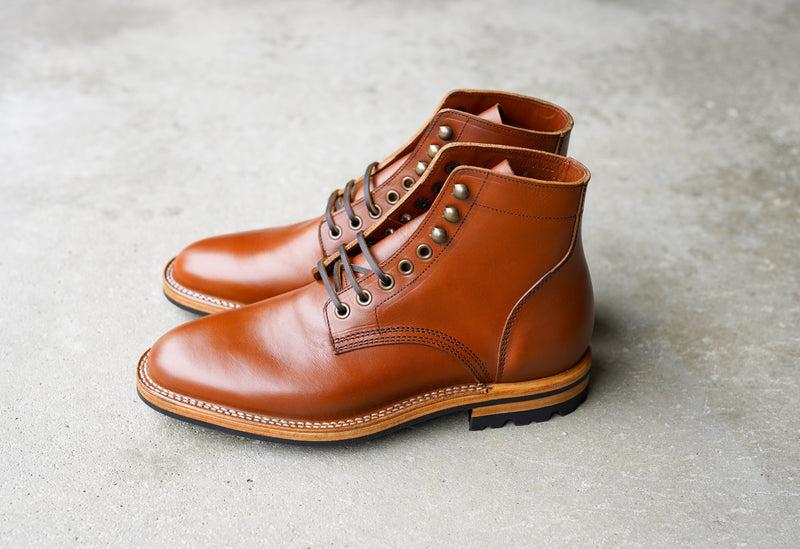 The Allen Stitchdown - Cognac Teacore Veg Tan (618)