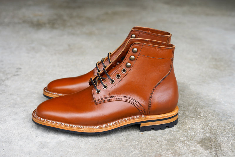 The Allen Stitchdown - Cognac Teacore Veg Tan (618)