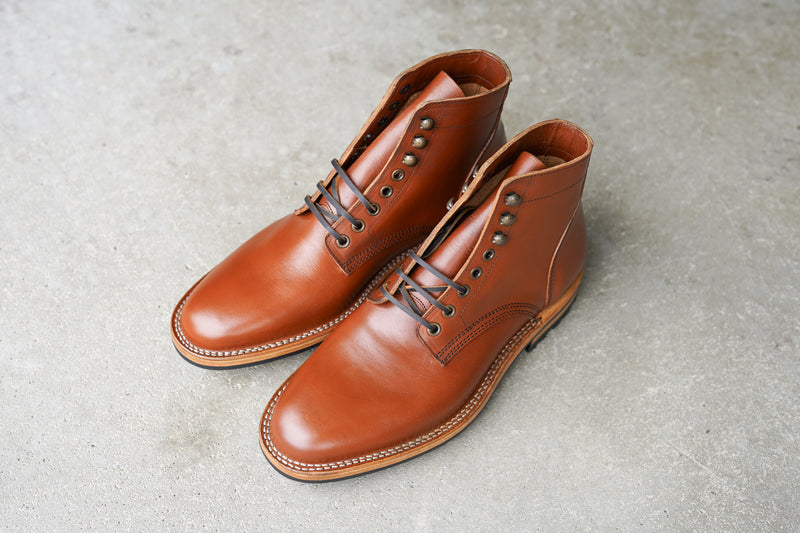 The Allen Stitchdown - Cognac Teacore Veg Tan (618)