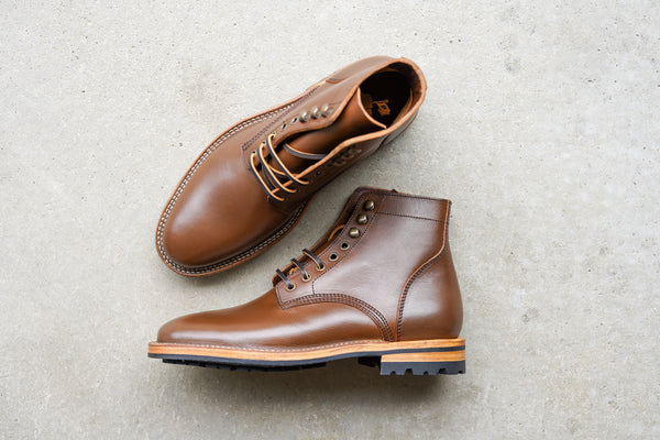 The Allen Stitchdown - Caramel Teacore Veg Tan (618)