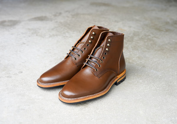 The Allen Stitchdown - Caramel Teacore Veg Tan (618)