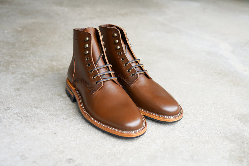 The Allen Stitchdown - Caramel Teacore Veg Tan (618)