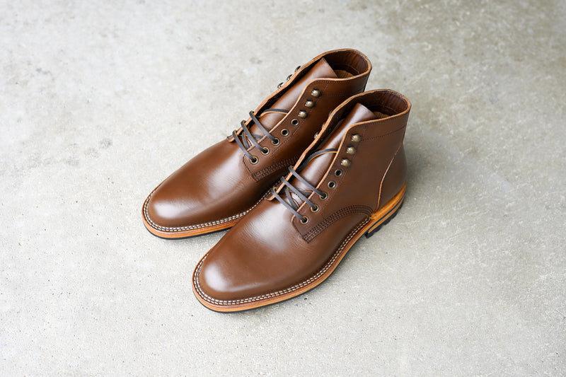 The Allen Stitchdown - Caramel Teacore Veg Tan (618)