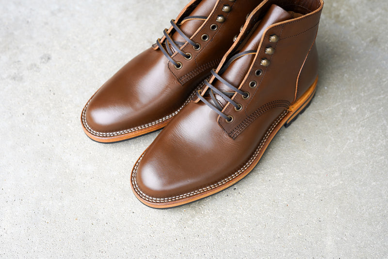 The Allen Stitchdown - Caramel Teacore Veg Tan (618)
