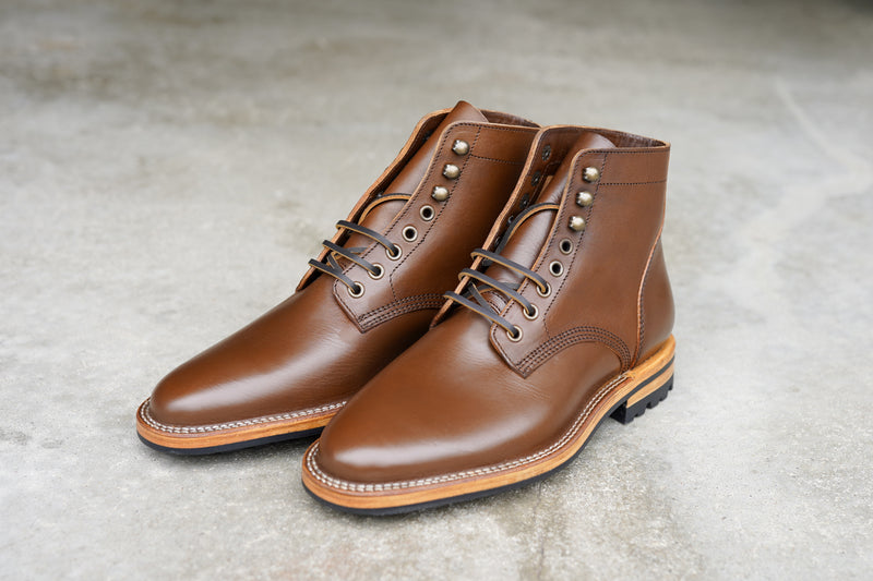 The Allen Stitchdown - Caramel Teacore Veg Tan (618)