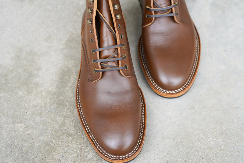 The Allen Stitchdown - Caramel Teacore Veg Tan (618) Factory Seconds