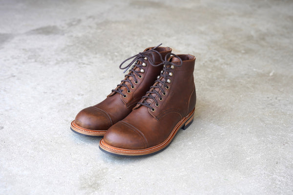 The Allegany Cap Toe - Tobacco Veg Tan (645) Factory Sample