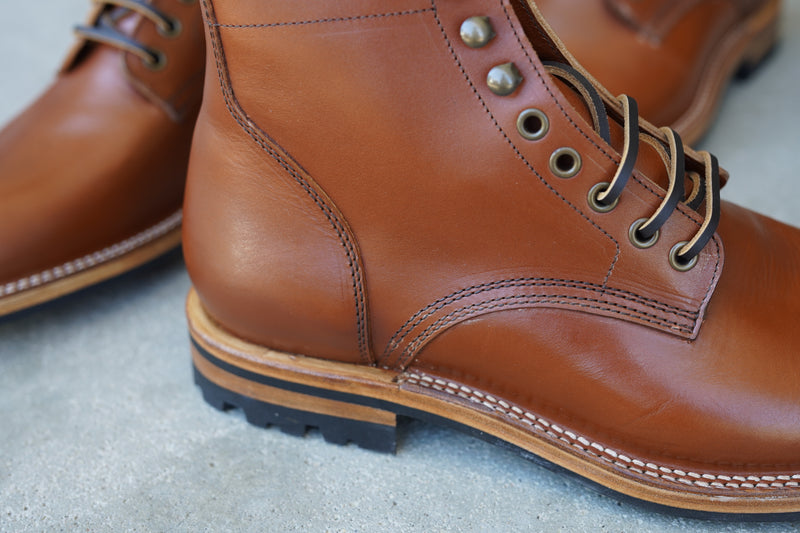 The Allen Stitchdown - Cognac Teacore Veg Tan (618) Factory Seconds